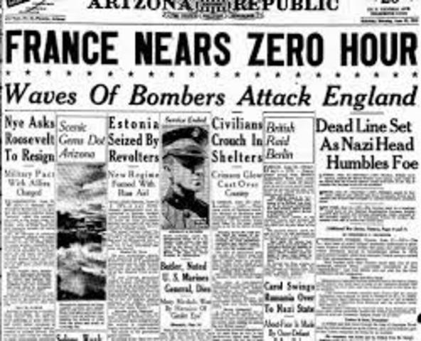 France surrenders to Germany