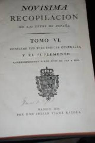 NOVISIMA RECOPILACION DE LAS LEYES DE ESPAÑA