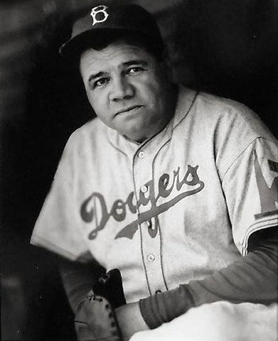 Babe Ruth is signed as a Dodgers coach for the rest of the season
