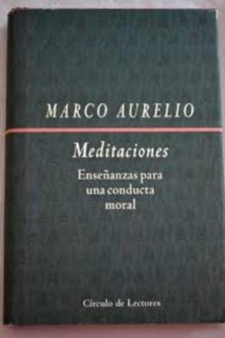 Marco Aurelio escribe las meditaciones