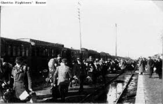 Evacuation of all Jews in German-occupied areas