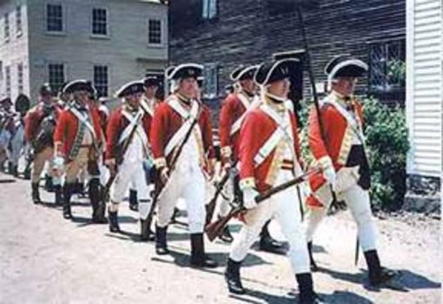 boston troops arrive in Boston