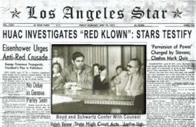 HUAC investigates communists