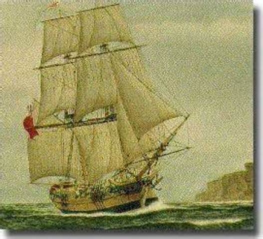 The First Fleet lands in Australia.