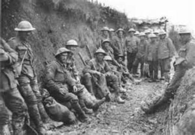 Begin 1ste wereldoorlog