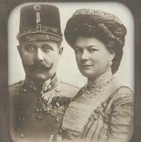 Assassination of Archduke franz ferdinand and wife