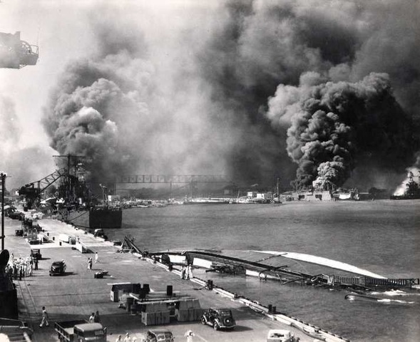 Japanese attack Pearl Harbor