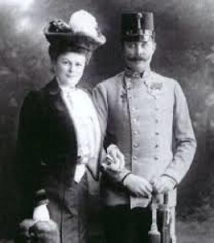 Assassination of Archduke Franz Ferdinand and wife