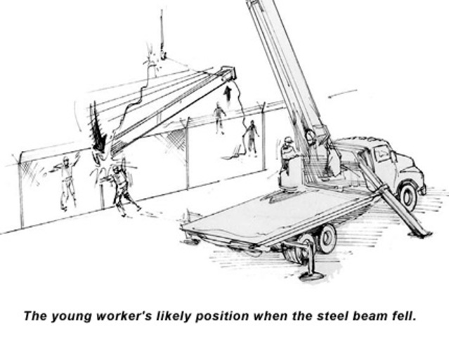 Elder Brooks hit by falling steel at Republic