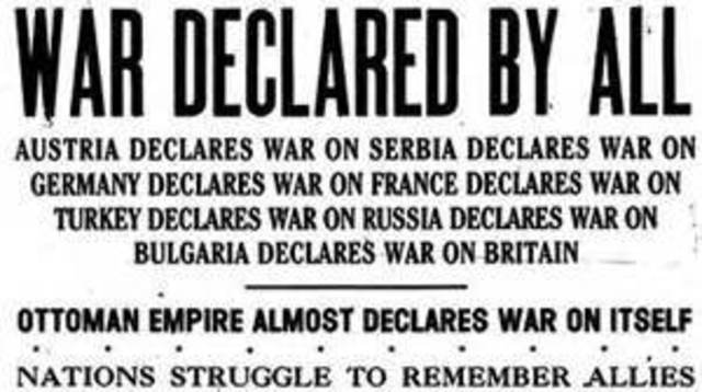 Great Britain delares war on Germany