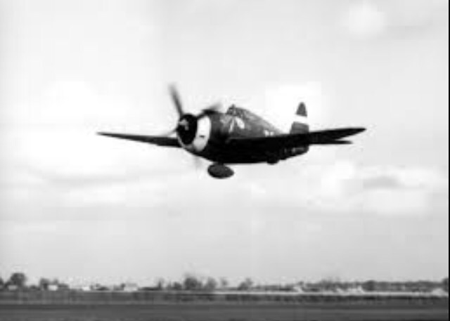 P-47s entering combat in England Europe