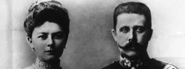 assassination of Archduke Franz Ferdinand and wife