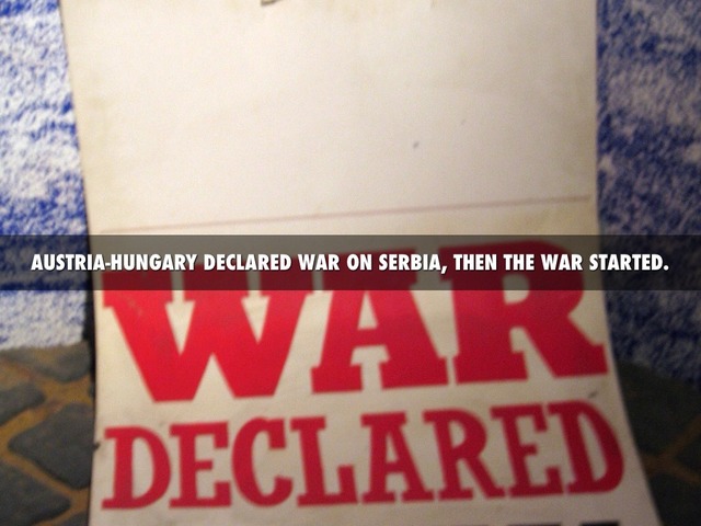Austria-Hungary declares war on Serbia