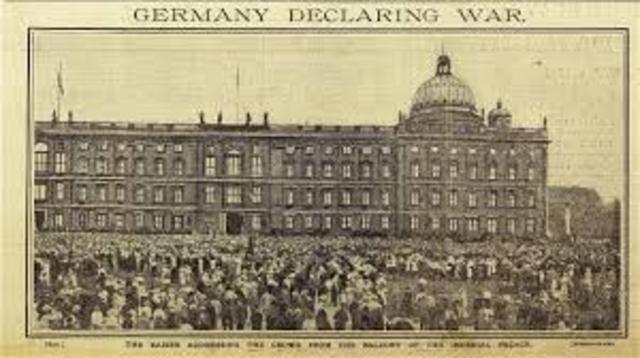 Germany declares war on France