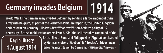 Jermany invades Belgium