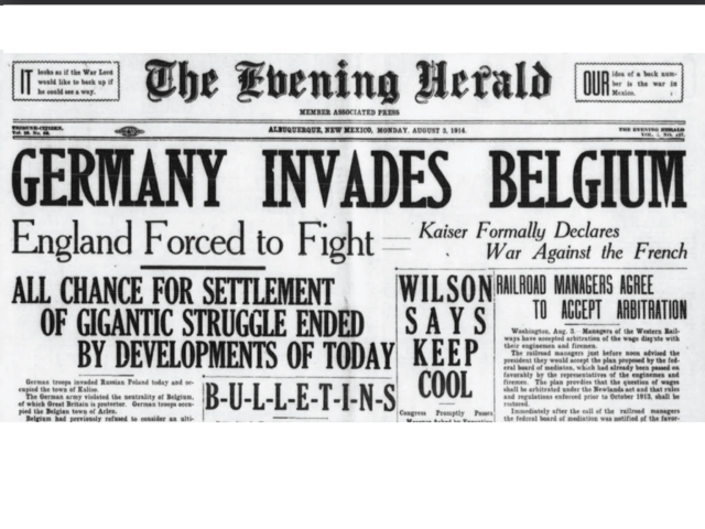 Germany Invades Belgium