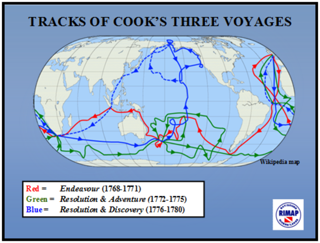James Cook's First voyage