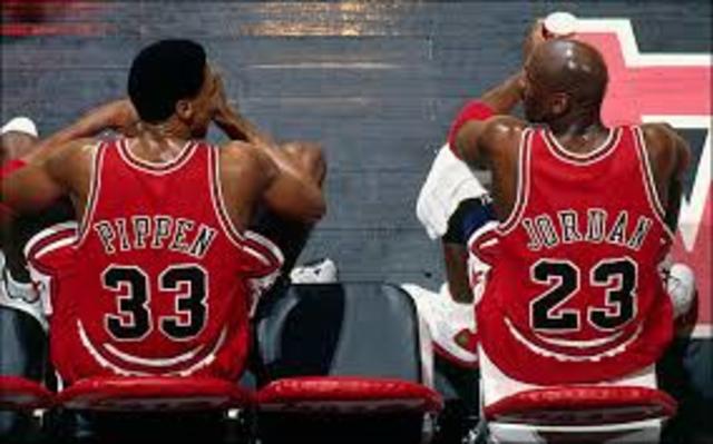 Pippen and Jordan teammates