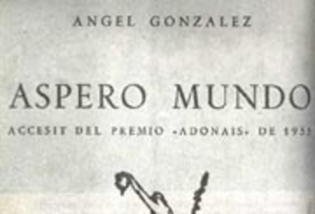 Publica su primer libro "Áspero mundo"