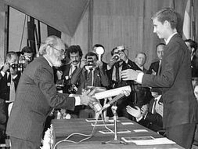 Recibe el premio Príncipe de Asturias