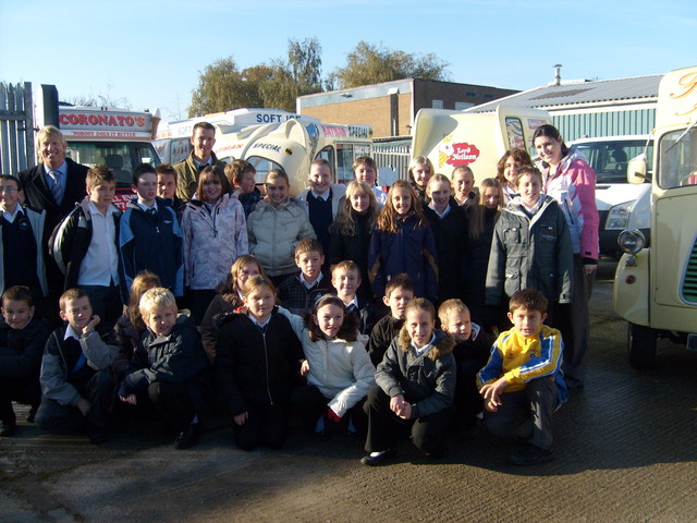 Y6 visit to Whitby Morrison ice cream van factort