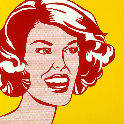 Head- Red and Yellow Lichtenstein