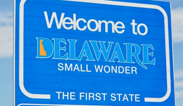 The state of Delaware was admitted to the union