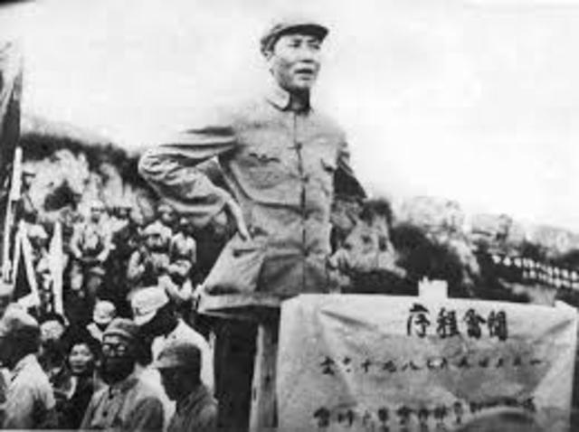 Communist under Mao Zedong take control of China
