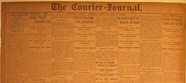 Twain Begins His Career