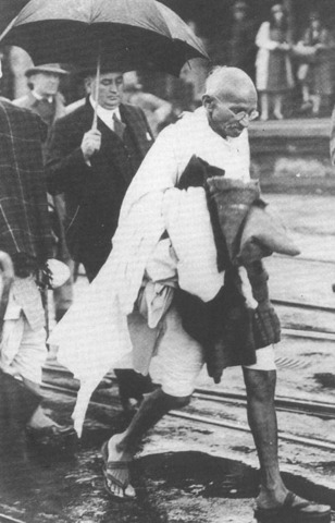 Gandhi fasts to protest conditions for the Untouchables (the lowest members of the Caste System.)