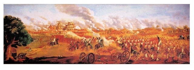 batalla de rosas (derrota de rosas)