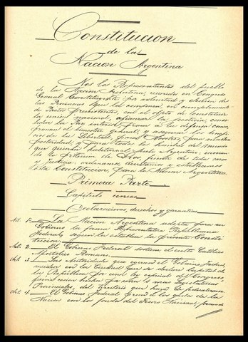 sancion de la constitucion