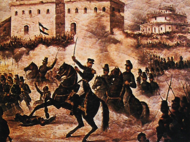 Batalla de Caseros (derrota de Rosas)