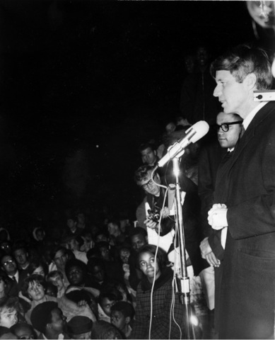Kennedy's speech in Indianapolis upon the death of MLK