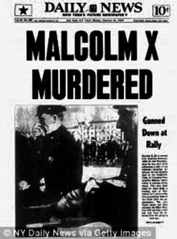 Malcolm X assasinated