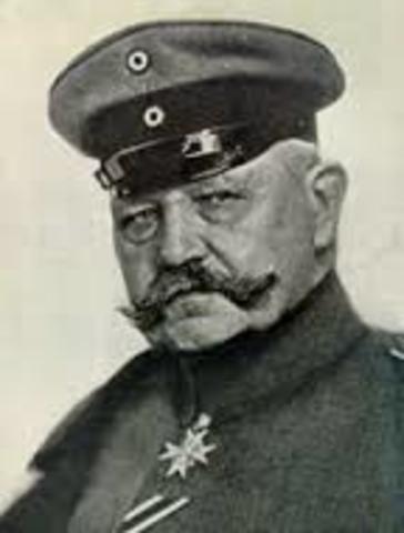 Muerte de Hindenburg