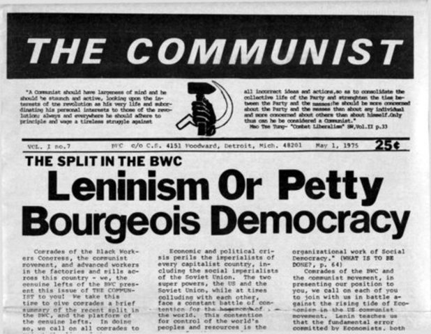 Marxizts Revolutionaries split