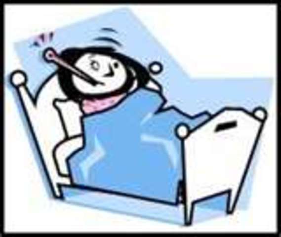 Montag's wife gets sick