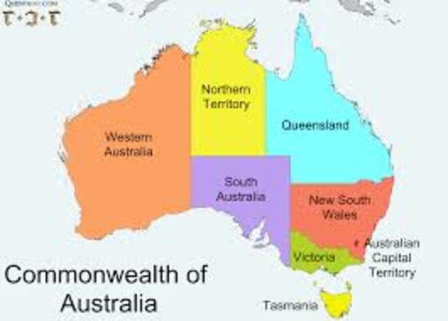 Commonwealth of Australia was established.
