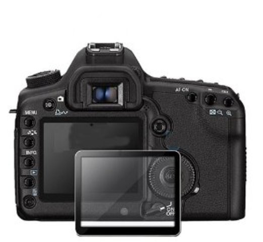 cámara con pantalla de cristal.