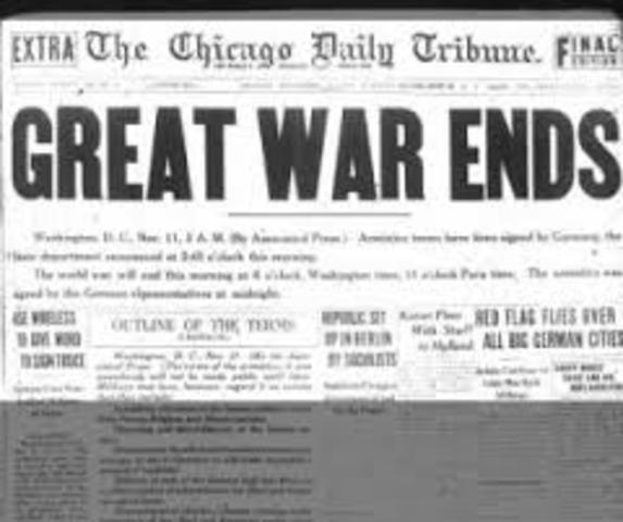 Armistice Ends Hostilities