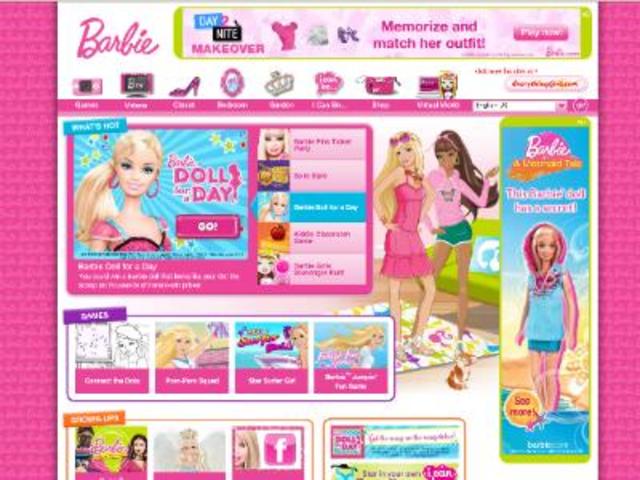 Barbie's Website created