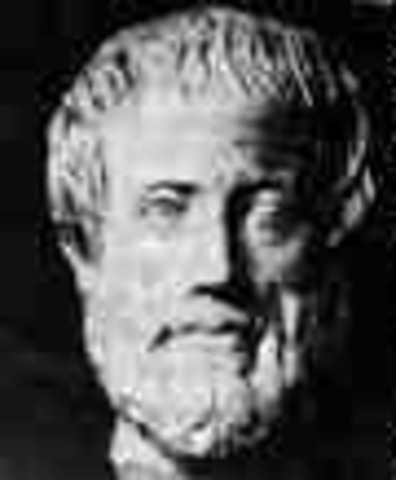 (367 BCE) At age 17 Aristotle becomes a student of Plato at the academy; he later teaches Alexander the Great.