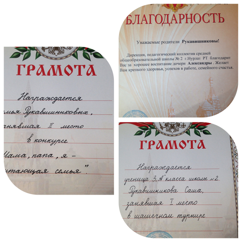 Внешкольные достижения