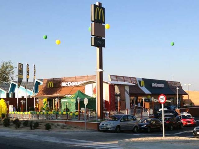 Construcción del primer McDonald en Valdemoro