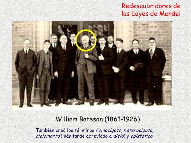 6 William Bateson propone el término «genética».