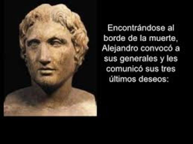 ALEJANDRO MAGNO 323 a.C.