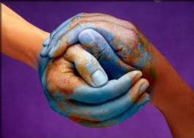 Students Collaborating with others within and out of Villa