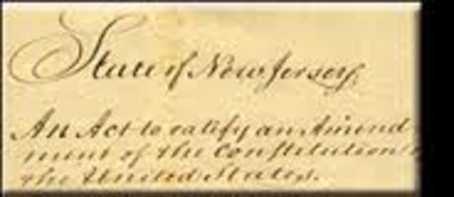 New Jersey ratifies the constitution