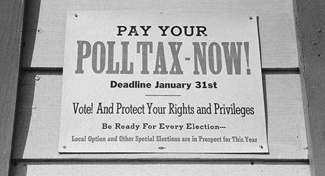Poll Taxes Started